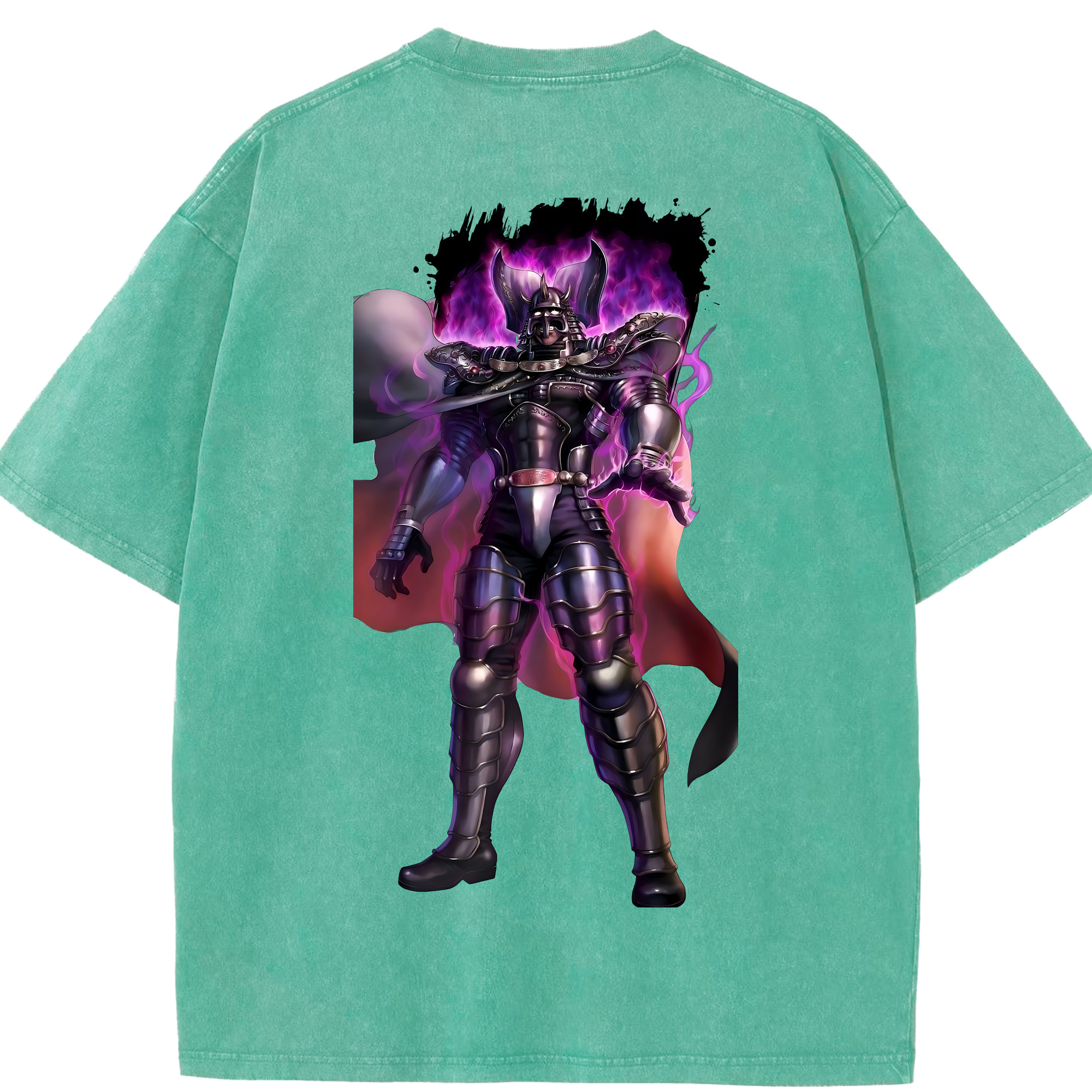 （画像用） 北斗の拳 Fist of the North Star 綿100% ヴィンテージ風 半袖Tシャツ（背面プリント）